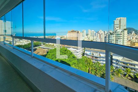Varanda Sala de apartamento para alugar com 3 quartos, 110m² em Balneario Cidade Atlantica, Guarujá