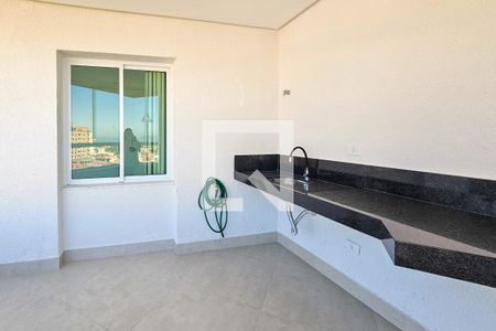 Varanda Sala de apartamento para alugar com 3 quartos, 110m² em Balneario Cidade Atlantica, Guarujá