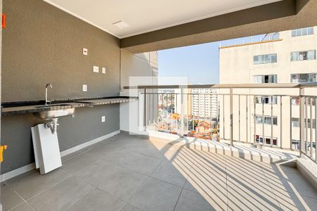 Varanda gourmet de kitnet/studio à venda com 1 quarto, 30m² em Ipiranga, São Paulo