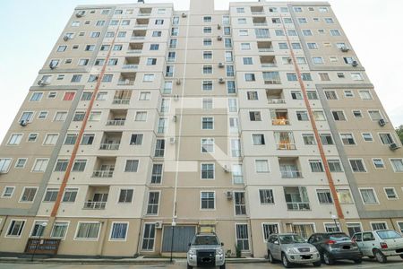 Fachada do bloco de apartamento à venda com 1 quarto, 45m² em Rubem Berta, Porto Alegre