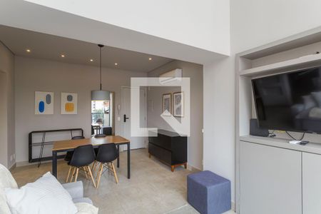 Sala de apartamento para alugar com 1 quarto, 70m² em Vila Olímpia, São Paulo