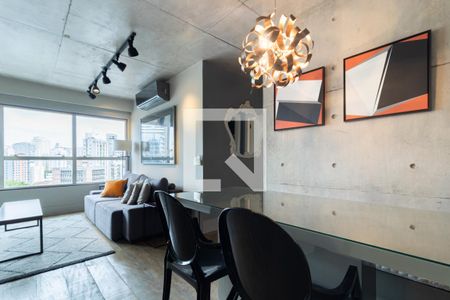 Sala de Jantar de apartamento para alugar com 1 quarto, 70m² em Itaim Bibi, São Paulo