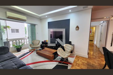 Sala de apartamento para alugar com 3 quartos, 180m² em Embaré, Santos