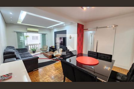 Sala de apartamento para alugar com 3 quartos, 180m² em Embaré, Santos