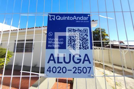 Plaquinha  de casa para alugar com 2 quartos, 138m² em Vila Joaquim Inacio, Campinas