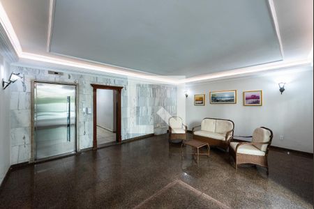 Hall de entrada de apartamento para alugar com 1 quarto, 58m² em Aparecida, Santos
