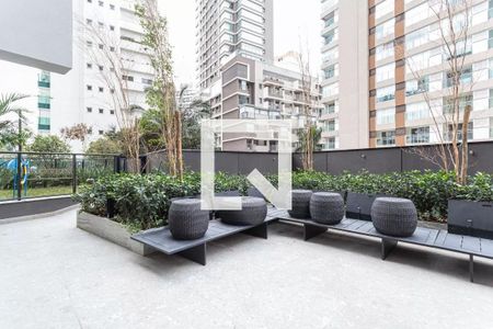 Área comum de kitnet/studio para alugar com 1 quarto, 26m² em Indianópolis, São Paulo