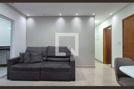 Sala de apartamento à venda com 3 quartos, 76m² em Vila Curuçá, Santo André