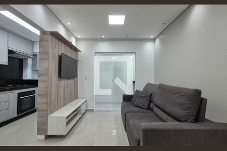 Sala de apartamento à venda com 3 quartos, 76m² em Vila Curuçá, Santo André