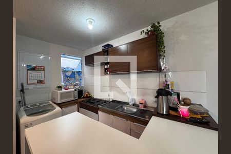 Cozinha de apartamento à venda com 2 quartos, 48m² em Feitoria, São Leopoldo