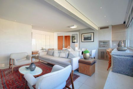 Sala de apartamento à venda com 3 quartos, 115m² em Vale do Sereno, Nova Lima