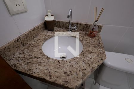 Banheiro Suíte 1 de apartamento à venda com 3 quartos, 110m² em Vila Valparaíso, Santo André