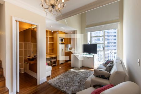 Sala de apartamento para alugar com 1 quarto, 49m² em Perdizes, São Paulo