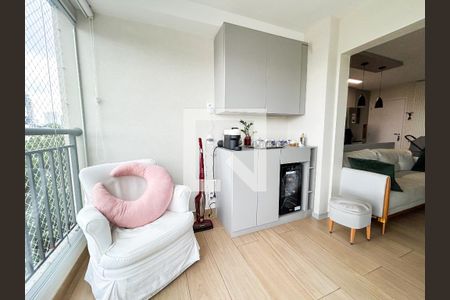 Varanda da Sala de apartamento para alugar com 2 quartos, 66m² em Santo Amaro, São Paulo