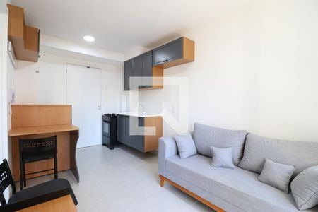 Sala/Cozinha de apartamento para alugar com 1 quarto, 26m² em Parque Industrial Tomas Edson, São Paulo