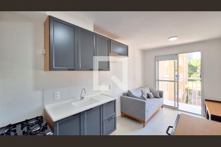 Sala/Cozinha de apartamento para alugar com 1 quarto, 26m² em Parque Industrial Tomas Edson, São Paulo