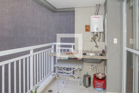 Sacada Sala e Cozinha de apartamento para alugar com 1 quarto, 42m² em Perdizes, São Paulo
