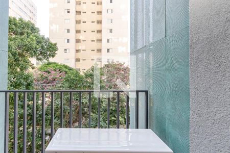 Varanda da Sala de apartamento para alugar com 1 quarto, 34m² em Santo Amaro, São Paulo