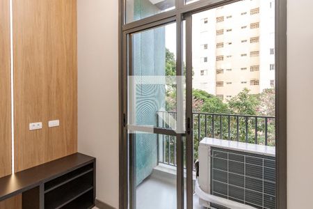 Varanda da Sala de apartamento para alugar com 1 quarto, 34m² em Santo Amaro, São Paulo