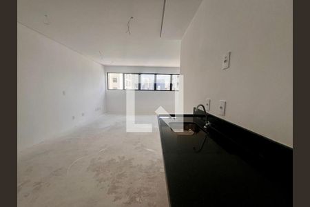 Quarto, cozinha e área de serviço de kitnet/studio à venda com 1 quarto, 32m² em Botafogo, Campinas