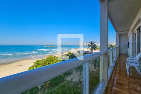 Varanda de apartamento para alugar com 4 quartos, 180m² em Centro, Guarujá