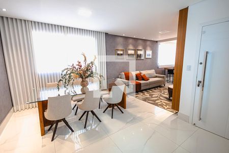 Sala de apartamento à venda com 4 quartos, 140m² em Castelo, Belo Horizonte