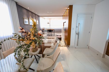 Sala de apartamento à venda com 4 quartos, 140m² em Castelo, Belo Horizonte