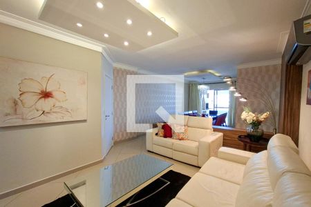 Sala de apartamento para alugar com 4 quartos, 195m² em Canto do Forte, Praia Grande