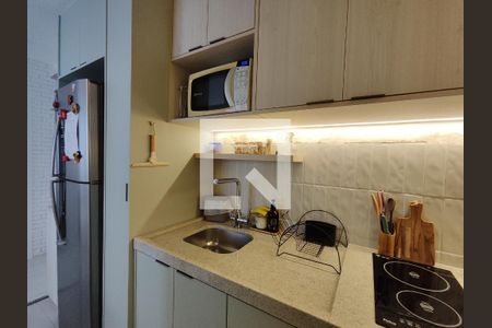 Cozinha de apartamento à venda com 2 quartos, 35m² em Conjunto Residencial José Bonifácio, São Paulo