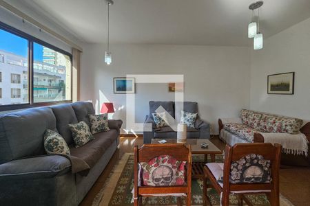 Sala de apartamento para alugar com 3 quartos, 130m² em Balneario Cidade Atlantica, Guarujá