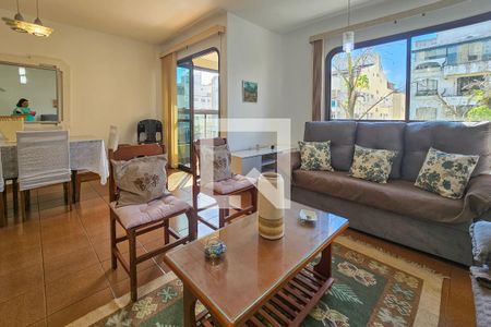 Sala de apartamento para alugar com 3 quartos, 130m² em Balneario Cidade Atlantica, Guarujá