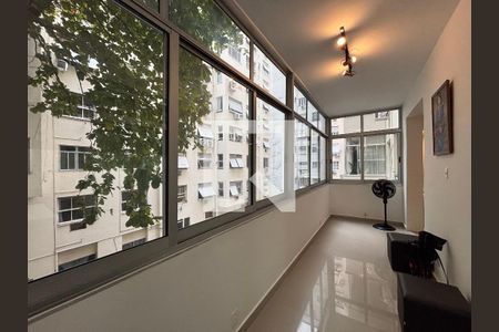 Varanda da sala de apartamento à venda com 2 quartos, 120m² em Copacabana, Rio de Janeiro
