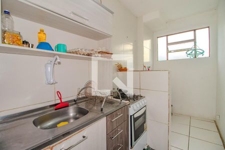 Cozinha e Área de Serviço de apartamento à venda com 1 quarto, 37m² em Jardim Sabará, Porto Alegre
