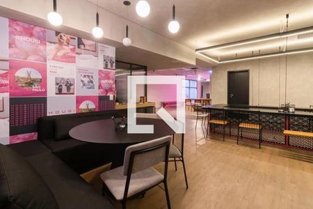 Área comum de kitnet/studio para alugar com 1 quarto, 24m² em Indianópolis, São Paulo