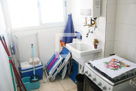 Área de Serviço de apartamento para alugar com 2 quartos, 58m² em Guilhermina, Praia Grande