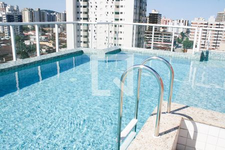 Área comum - Piscina de apartamento para alugar com 2 quartos, 58m² em Guilhermina, Praia Grande