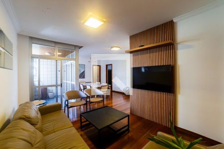 Sala de apartamento à venda com 4 quartos, 118m² em Funcionários, Belo Horizonte