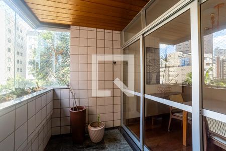 Varanda da Sala de apartamento à venda com 4 quartos, 118m² em Funcionários, Belo Horizonte