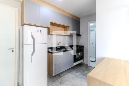 Cozinha de apartamento para alugar com 1 quarto, 25m² em Vila Buarque, São Paulo