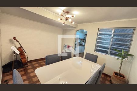 Sala de Jantar de casa à venda com 3 quartos, 210m² em Vila Camilópolis, Santo André