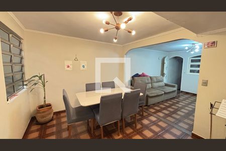 Sala de Jantar de casa à venda com 3 quartos, 210m² em Vila Camilópolis, Santo André