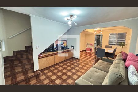 Sala  de casa à venda com 3 quartos, 210m² em Vila Camilópolis, Santo André