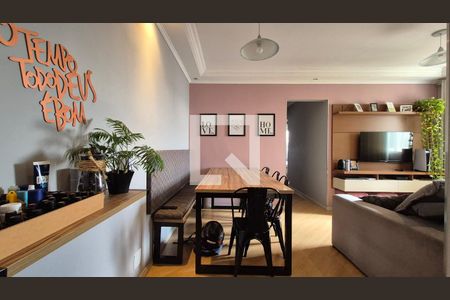 Sala de apartamento à venda com 3 quartos, 62m² em Parque Marajoara, Santo André