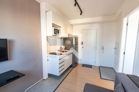 Sala/cozinha de apartamento para alugar com 1 quarto, 25m² em Sé, São Paulo