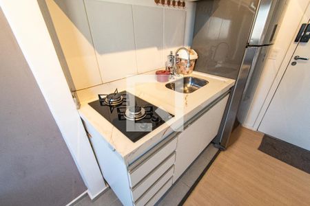 Sala/cozinha de apartamento para alugar com 1 quarto, 25m² em Sé, São Paulo