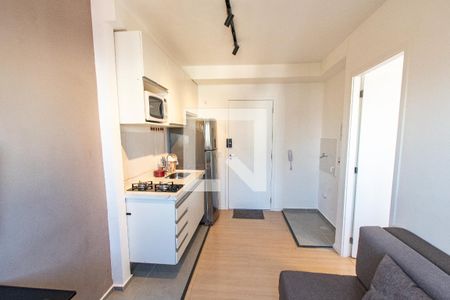 Sala/cozinha de apartamento para alugar com 1 quarto, 25m² em Sé, São Paulo