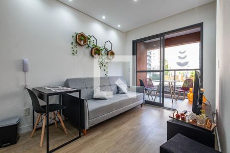 Sala/Cozinha de apartamento para alugar com 1 quarto, 28m² em Jardim Paulista, São Paulo