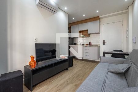 Sala/Cozinha de apartamento para alugar com 1 quarto, 28m² em Jardim Paulista, São Paulo