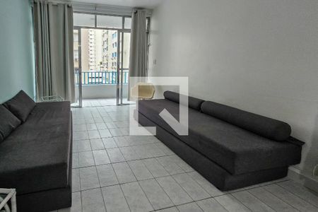 Sala de apartamento para alugar com 1 quarto, 71m² em Centro, Guarujá