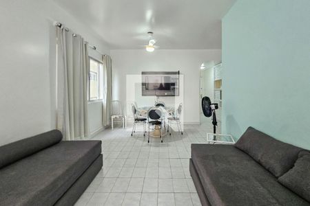 Sala de apartamento para alugar com 1 quarto, 71m² em Centro, Guarujá